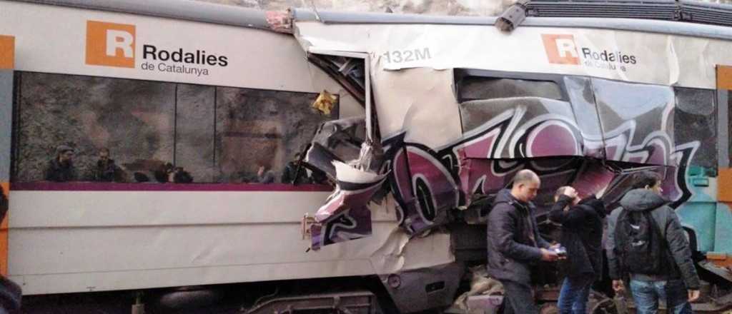 Un muerto en un choque de trenes en Barcelona 