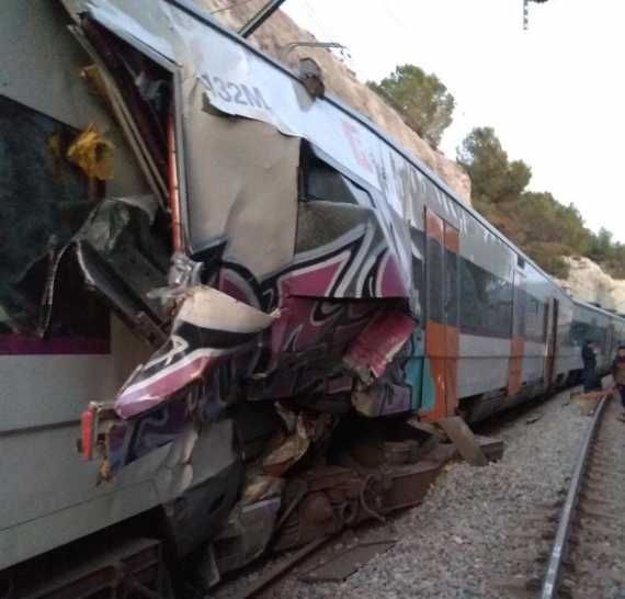 Un muerto en un choque de trenes en Barcelona Mendoza Post
