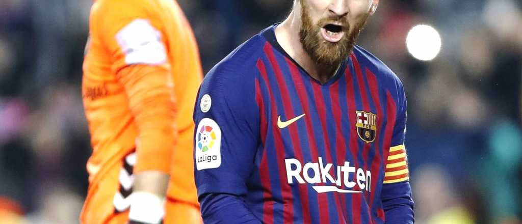 As&iacute; se vio desde la tribuna el gol de Messi para el triunfo de Barcelona