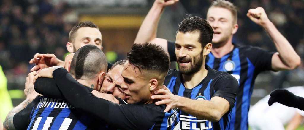 Icardi presenció junto con Wanda la victoria de Inter
