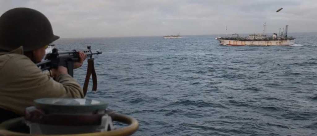 Video: Prefectura tiroteó a un buque chino que realizaba pesca ilegal