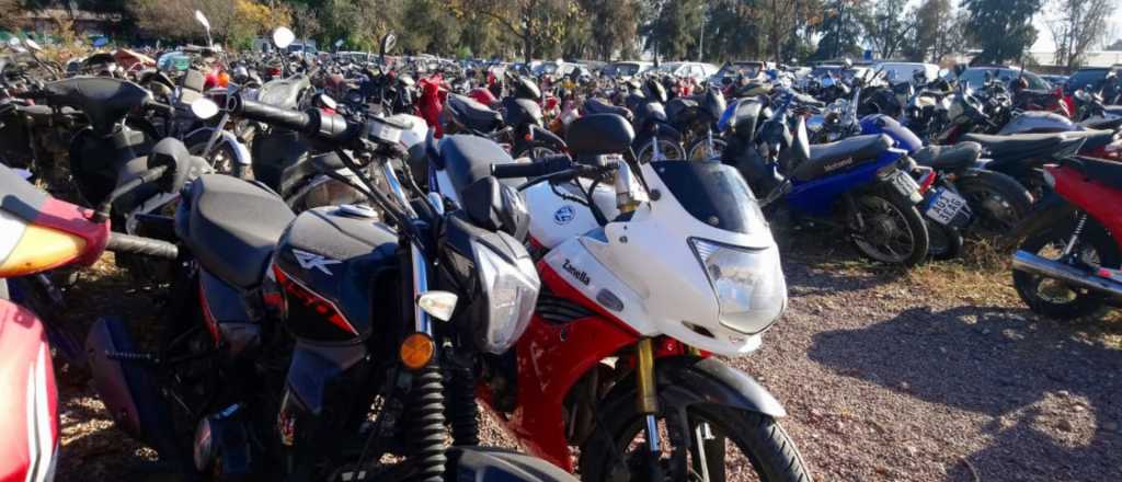 Remate de motos en Godoy Cruz