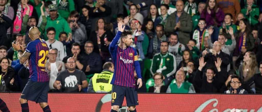 Video: así ovacionaron a Messi en el estadio del Betis