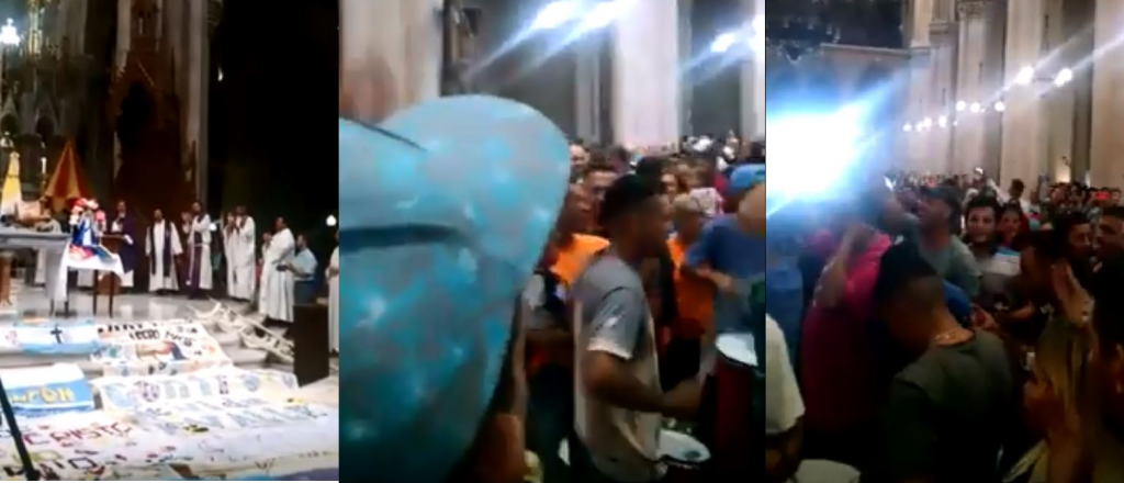 Bronca por la "misa de los adictos"