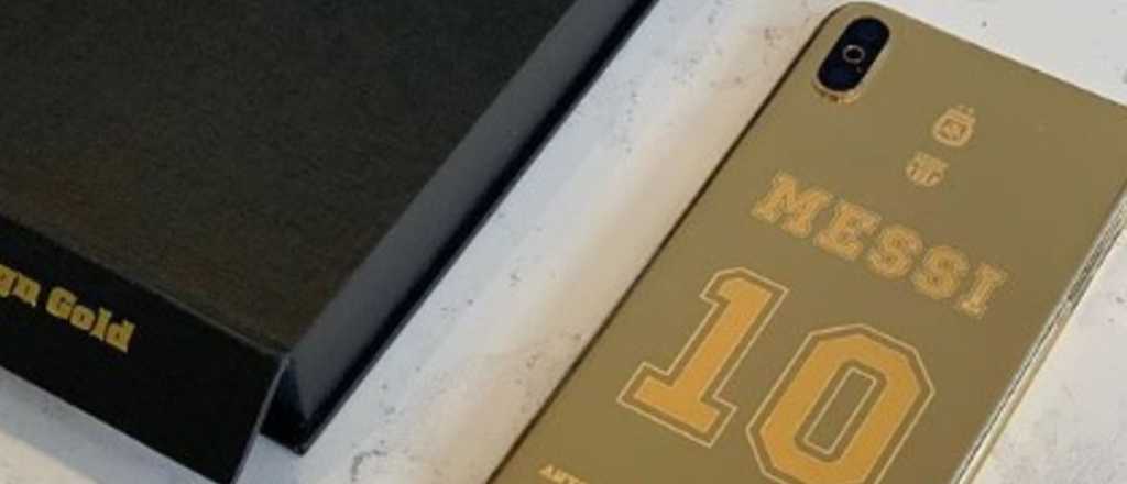 &iquest;El celular de Dios? Messi estrena un tel&eacute;fono ba&ntilde;ado en oro
