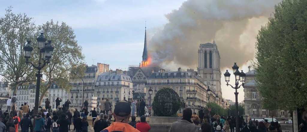 Un mendocino contó como vivió el incendio de Notre Dame