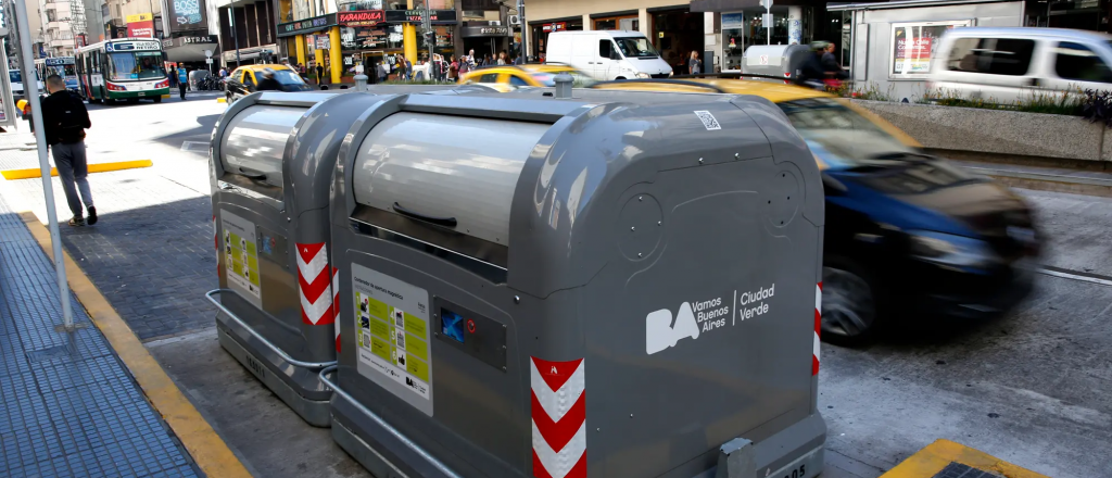 Polémica por los contenedores de basura que instaló el gobierno porteño