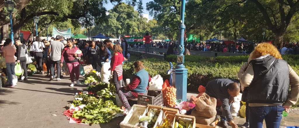Verdurazo en la Plaza Independencia: verduras a $20 el kilo 