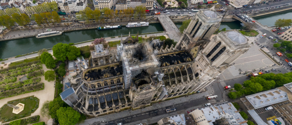 Mirá como ve Dios a Notre Dame luego del incendio