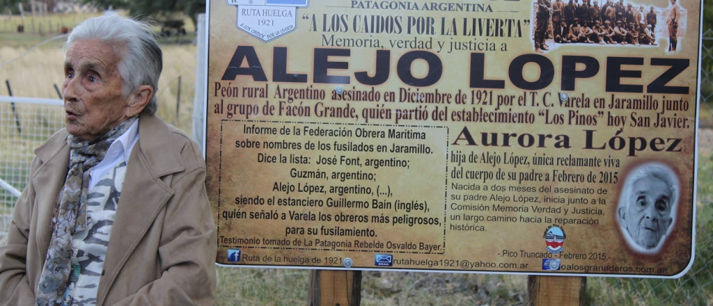 Tiene 97 años y busca a su padre desaparecido en la "Patagonia Rebelde"