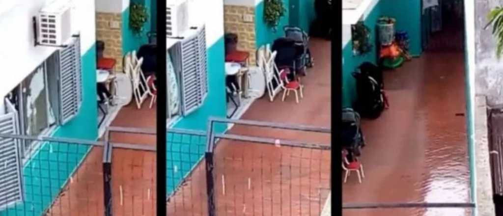 Video: indignación por un bebé dejado bajo la lluvia en una guardería