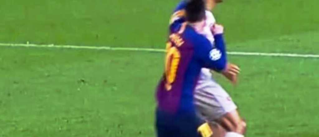 Video: la piña de Messi que no se vio, ¿era para roja?