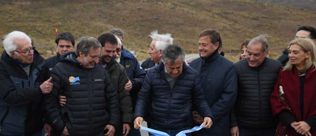 Cornejo inauguró la repavimentación de la ruta Las Leñas - Malargüe