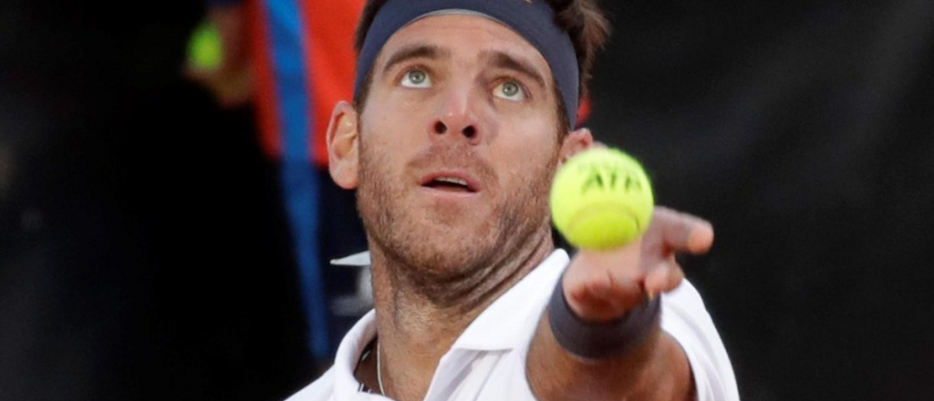Del Potro volvi&oacute; a practicar en una cancha tras la grave lesi&oacute;n que sufri&oacute;