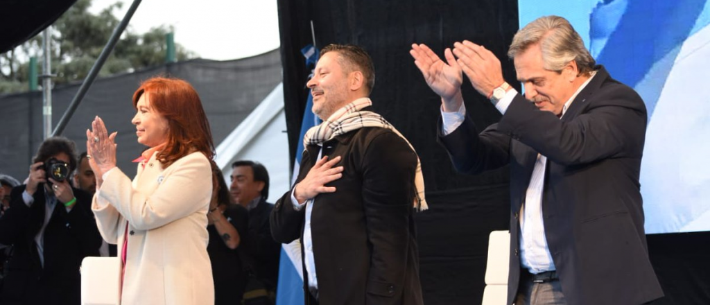 El primer acto de Alberto Fern&aacute;ndez y Cristina en Merlo