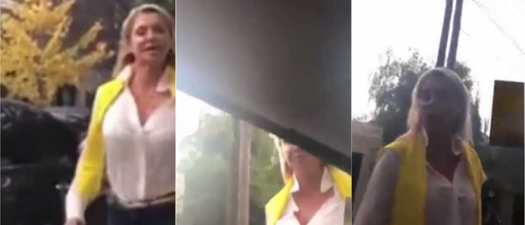 Video: una mujer violenta atacó con un martillo a un hombre por manejar lento