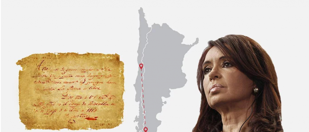 Cristina reveló quién le regaló la carta original de San Martín a O' Higgins