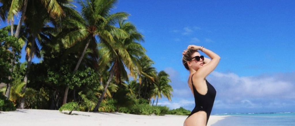 Wanda Nara con poca ropa y un infartante buceo en la Polinesia