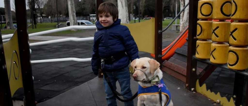 La familia de un chico con autismo contó cómo un perro le salvó la vida