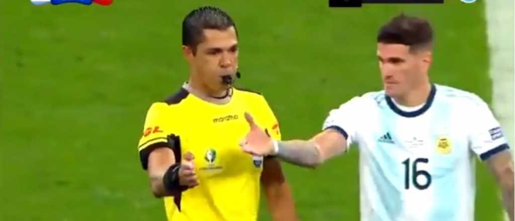 Video: un jugador argentino amagó a saludar al árbitro y lo dejó pagando