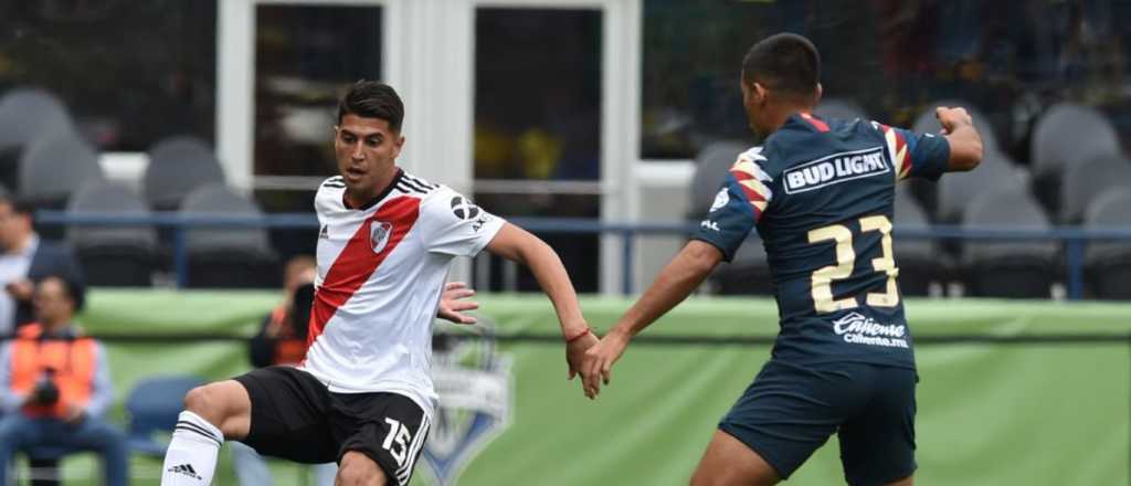 River se "enchuf&oacute;" un rato y le gan&oacute; a Am&eacute;rica de M&eacute;xico en ensayo
