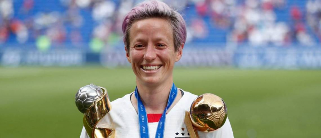 Megan Rapinoe, la estrella de f&uacute;tbol de EEUU, tuvo un pol&eacute;mico gesto