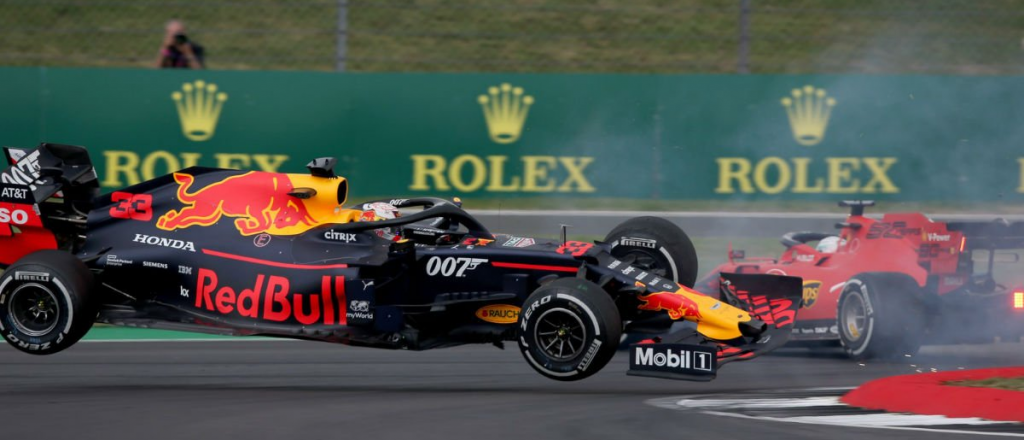 Videos: impresionante choque en la Fórmula 1 entre Vettel y Verstappen