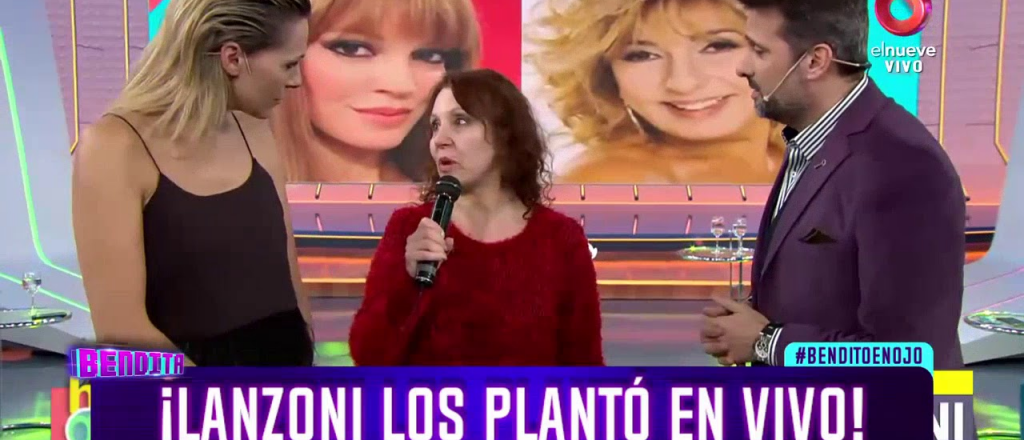 Miriam Lanzoni abandonó un programa en vivo