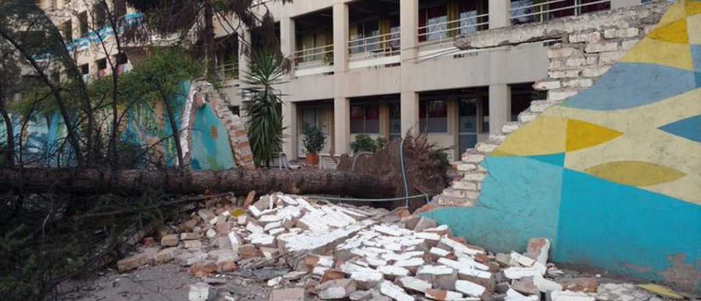 Zonda: la Universidad Maza suspendió las clases para este lunes