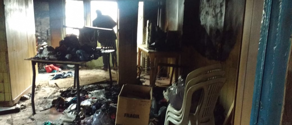 Se incendió un local de Unidad Ciudadana en Luján