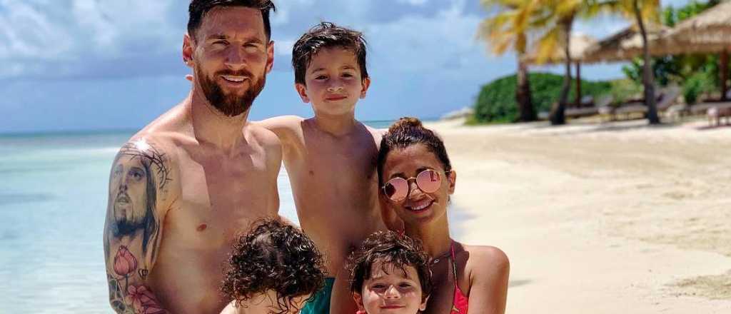 Video: Messi le enseña a tomar mate a su hijo Ciro