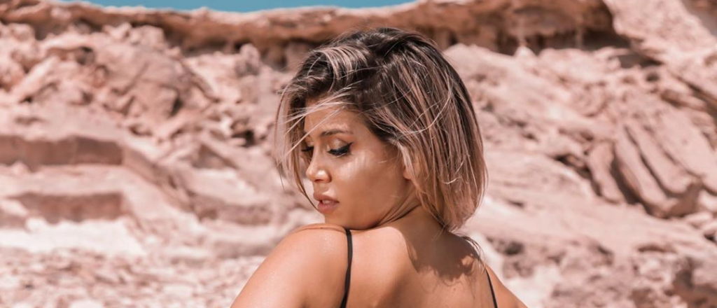 Wanda pos&oacute; en malla para celebrar el pase de Icardi