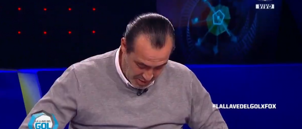 La emoci&oacute;n del Checho Batista al enterarse en vivo de la muerte del Tata Brown