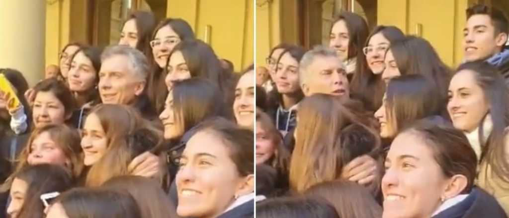 Video: Macri recibi&oacute; a alumnos y les pidi&oacute; "juntar m&aacute;s votos"