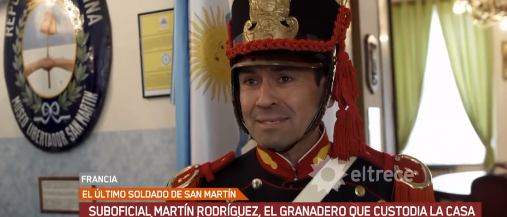 Video: este es el mendocino que custodia la casa de San Mart&iacute;n en Francia