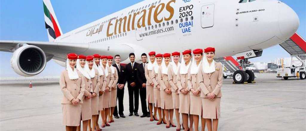 Emirates busca tripulantes de cabina en Mendoza