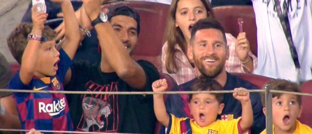 Video: Mateo le gritó a Messi y Suárez un gol de Betis contra Barcelona