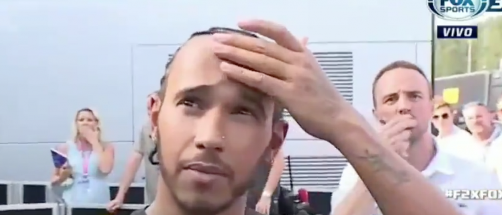 Video: la reacción de Lewis Hamilton al ver el fatal accidente en la F2