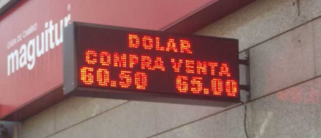 En Mendoza, el dólar se vende a $65