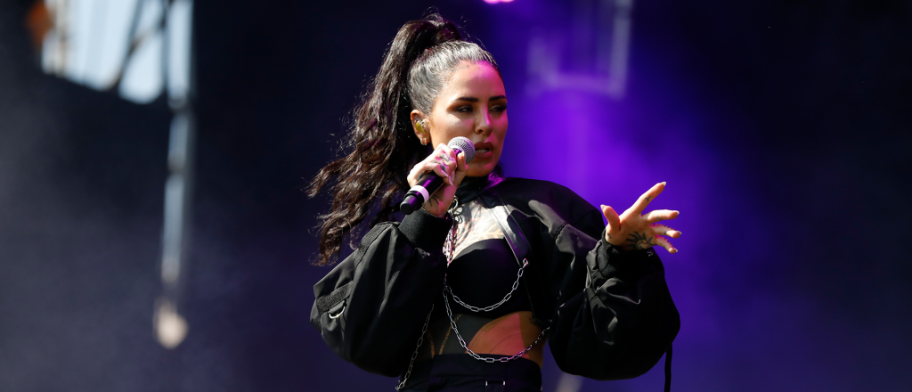 Cande Tinelli brill&oacute; en la Peatonal del Vino