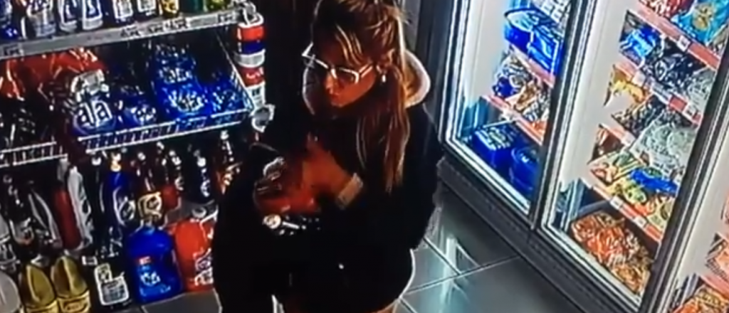 Video: rob&oacute; detergente y queso en un reconocido negocio de Godoy Cruz