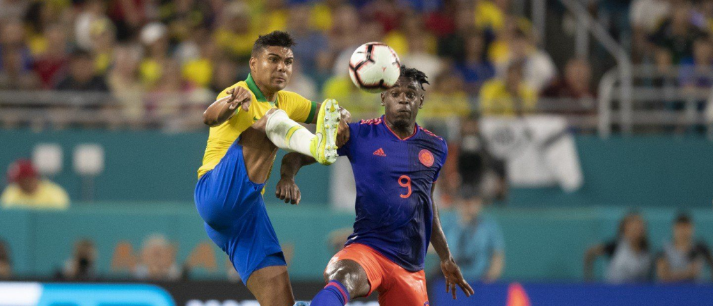 Video: piñas entre Neymar y Barrios en el amistoso de Brasil y Colombia
