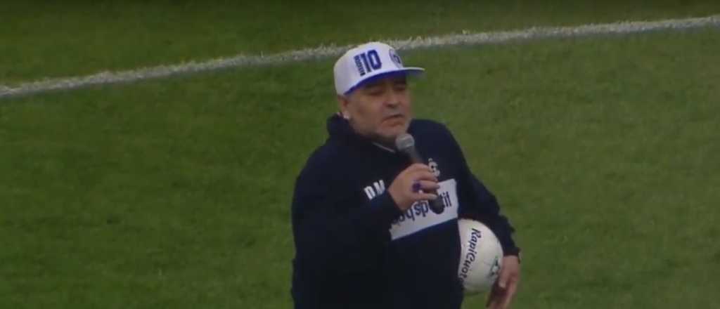 Video: las primera palabras de Maradona como nuevo DT de Gimnasia