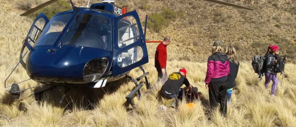 Rescataron a una mujer que se accidentó haciendo cerros en Luján