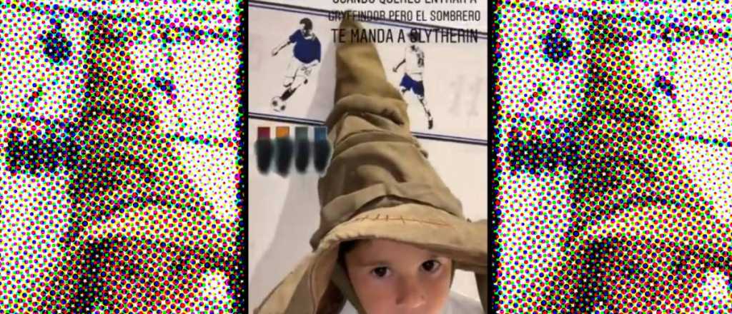 Mateo Messi se enoj&oacute; con el Sombrero Seleccionador de Harry Potter