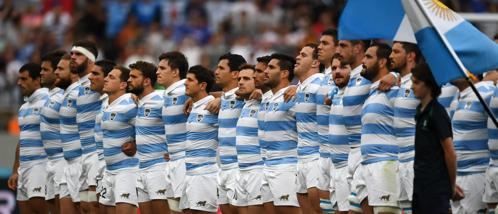 Así fue el emotivo himno de Argentina en el debut de Los Pumas