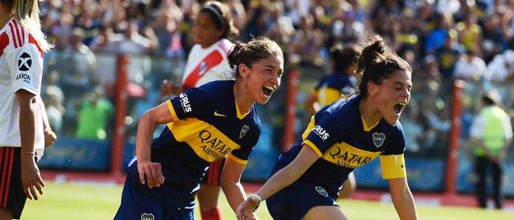 Videos: Boca gole&oacute; a River en el Supercl&aacute;sico del f&uacute;tbol femenino