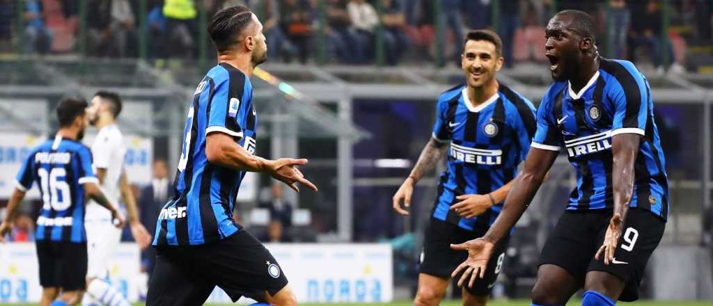 Inter venció a Lazio y llegó a la cima de la Seria A
