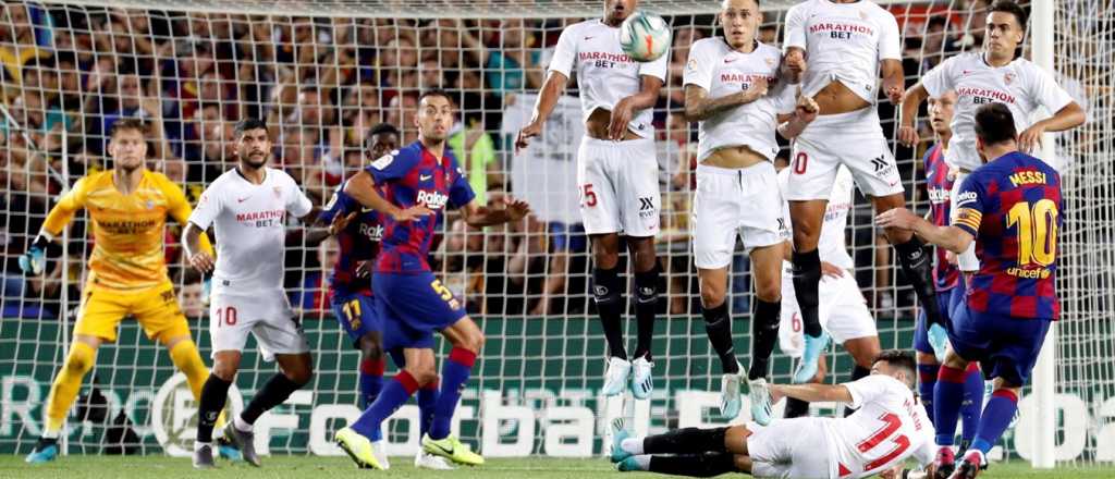 Con un gol de Messi, Barcelona gole&oacute; a Sevilla