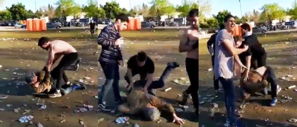 Video: rugbiers golpearon a un hombre durante el festejo de un título